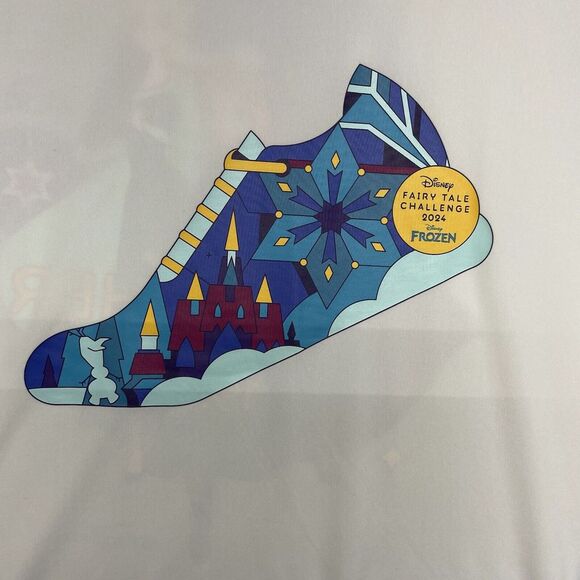 NEW Disney Shirt Women's 3XL White Run Disney Frozen Elsa Anna Fairy Running '24 - Picture 2 of 10